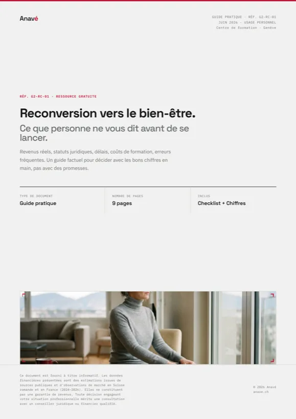 Couverture du guide Se reconvertir vers les métiers du bien-être