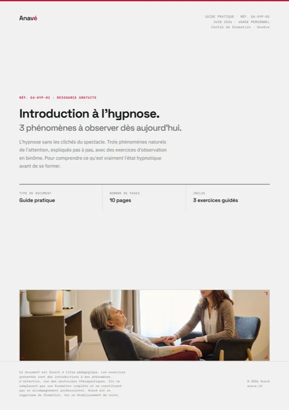 Couverture du guide Introduction à l’hypnose : 3 phénomènes à observer