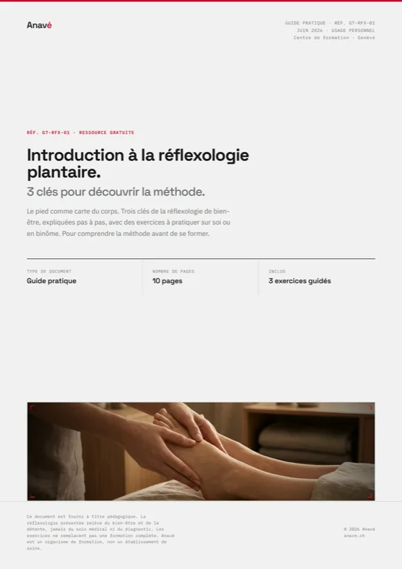 Couverture du guide Introduction à la réflexologie plantaire : 3 clés